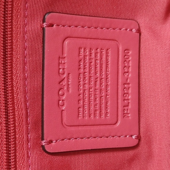 Coach 32200 Medium Charlie Backpack Signature/Poppy Color - Picture 10 of 16